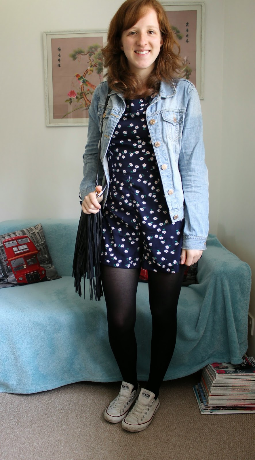 denim daisy converse