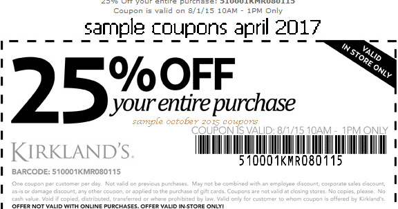 Kirklands coupon 20