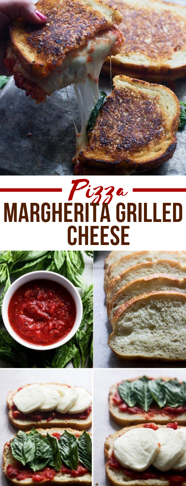 Pizza Margherita Grilled Cheese #dinner #sandwich Pizza Margherita Grilled Cheese #dinner #sandwich