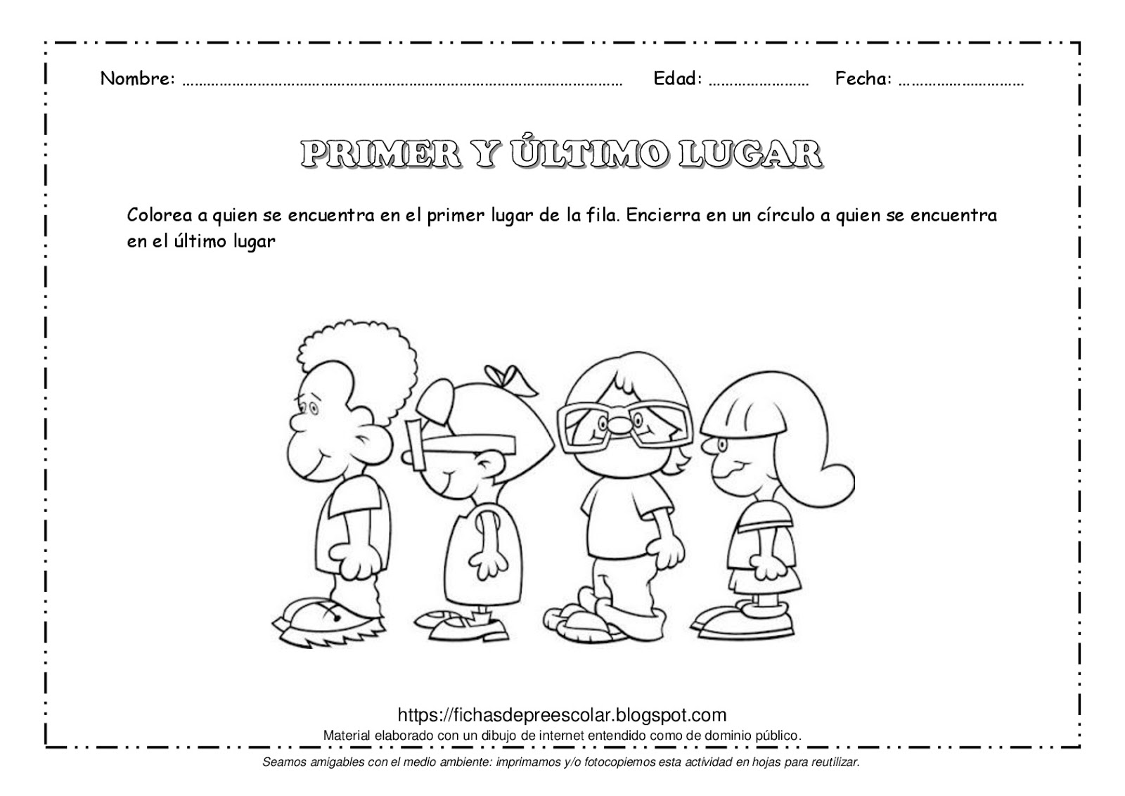 Fichas De Educacion Preescolar Julio 2018