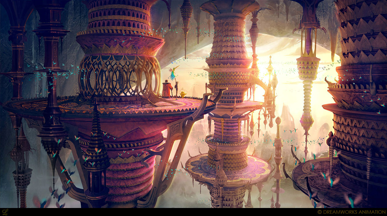 Башня мага лейлина. Дворец фэнтези арт kazumasa uchio. Сказочная башня. Башня арт. Тронный зал злой королевы.