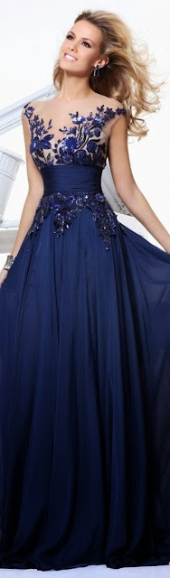 all blue party outfits