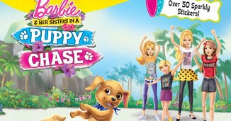 barbie & her sisters in a puppy chase in romana