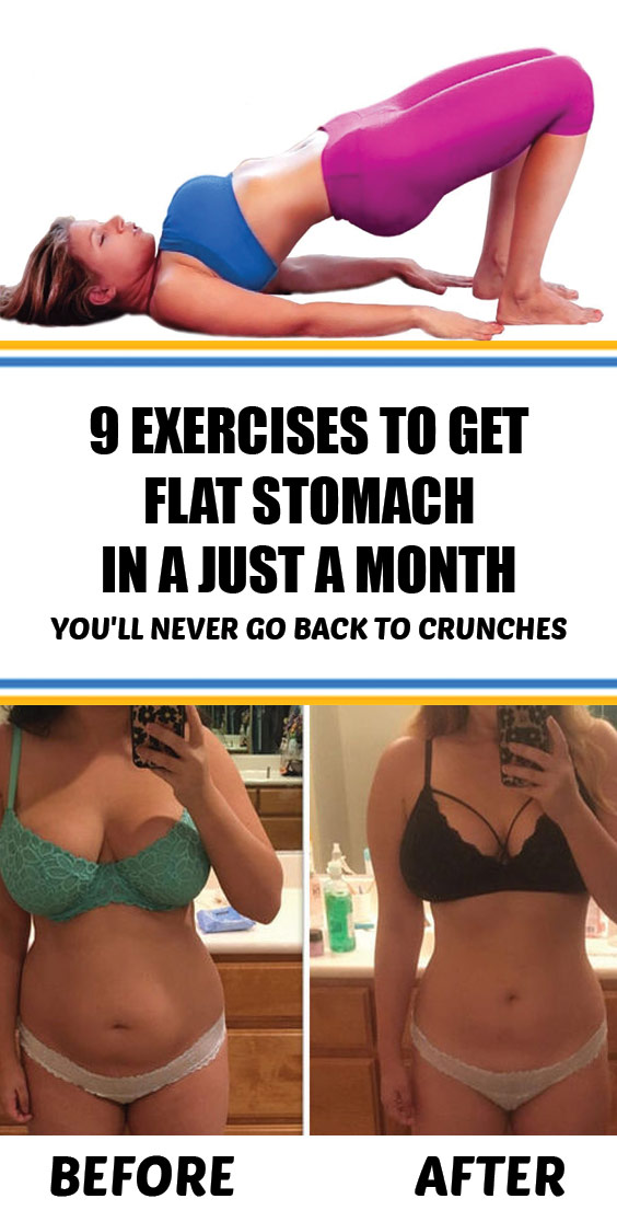 9 Exercises To Get Flat Stomach In Just A month, You’ll Never Go Back