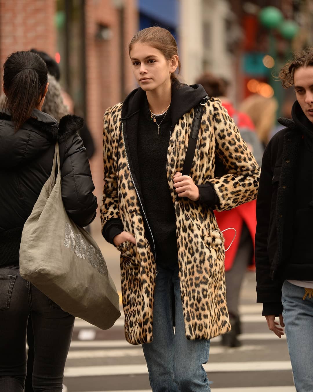 Kaia Gerber?s Leopard Coat is Everything
