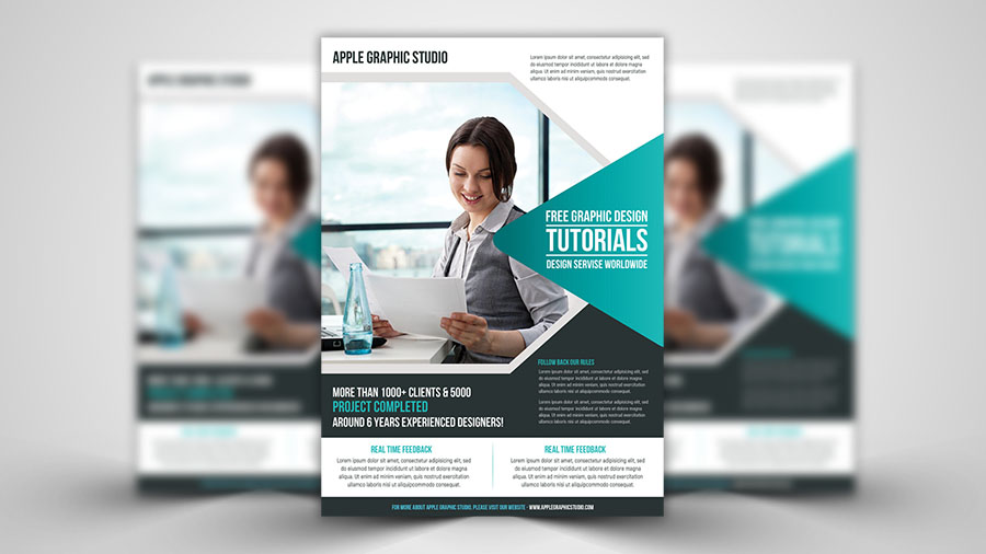 print design make a corporate flyer photoshop tutorial apple