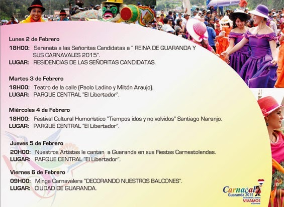 Programa completo Carnaval de Guaranda 2015 Programa completo Carnaval de Guaranda 2015
