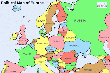 Map Of Europe Labeled