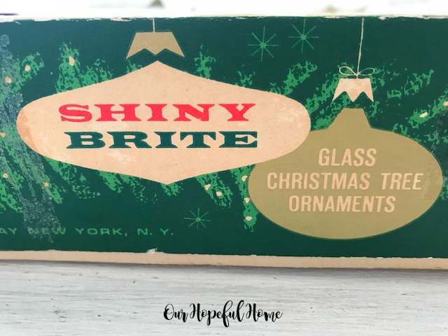 Shiny Brite glass Christmas tree ornaments