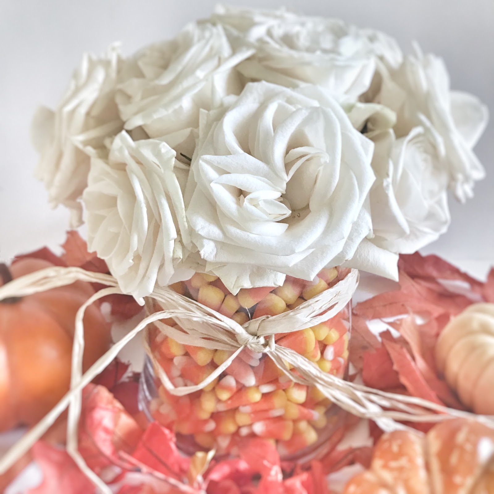 Candy Corn Flower Arrangement