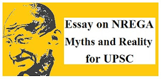 Essay on NREGA Myths and Reality for UPSC
