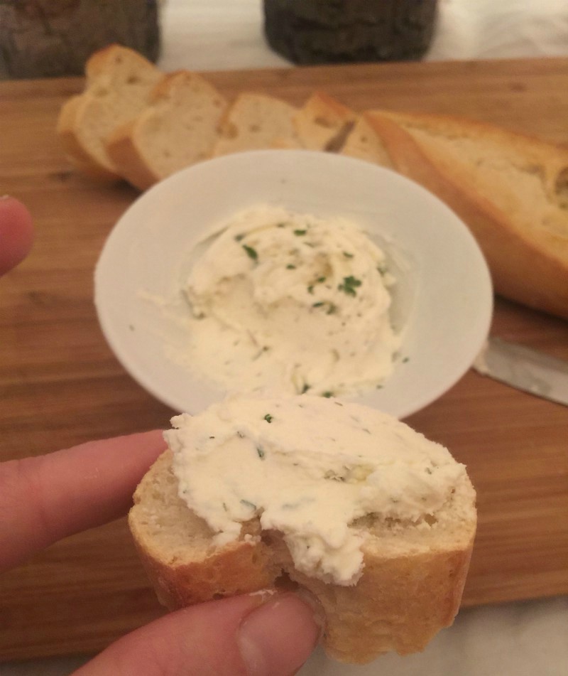 Messy, Beautiful, Fun DIY Garlic & Herb Cream Cheese Spread Recipe
