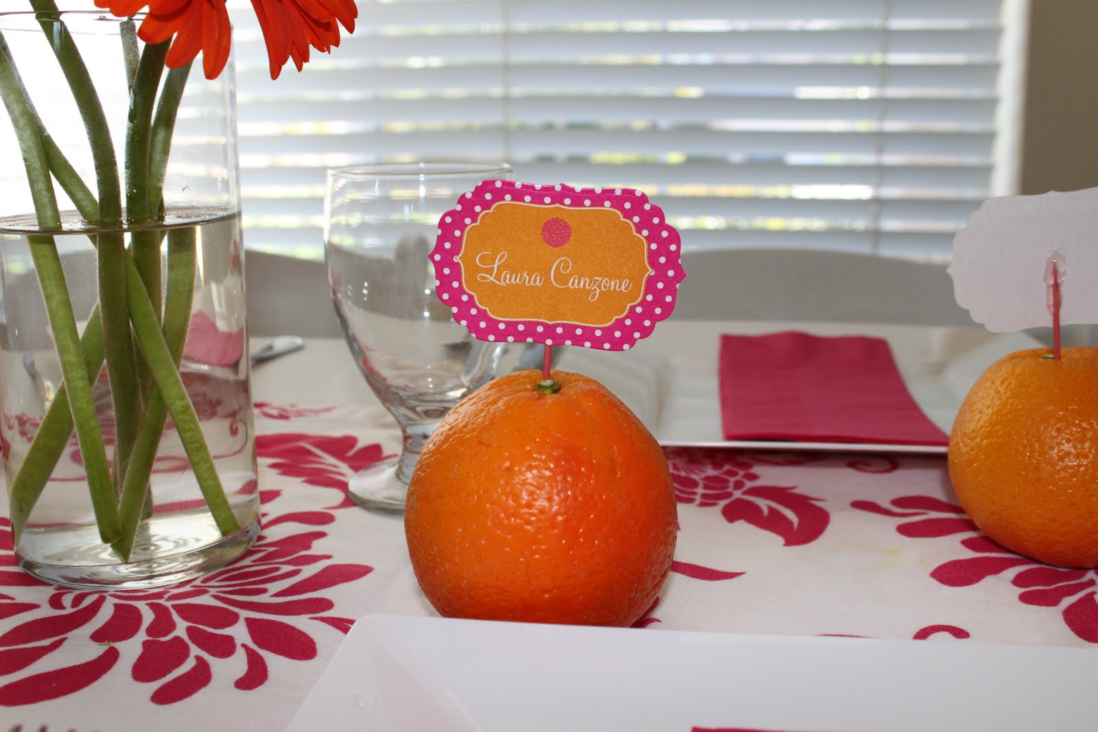 Chic to Chic Events Pink & Orange Bridal Shower