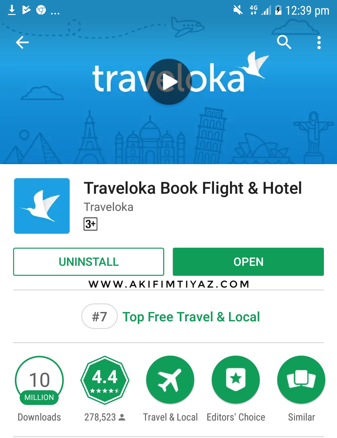 Tempah Hotel Guna Aplikasi Traveloka