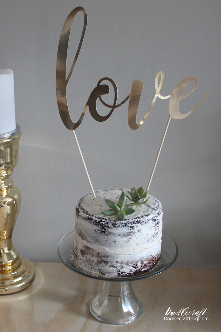 Happy Birthday Gold Mirror Motto Pic Cake Topper Decoration 