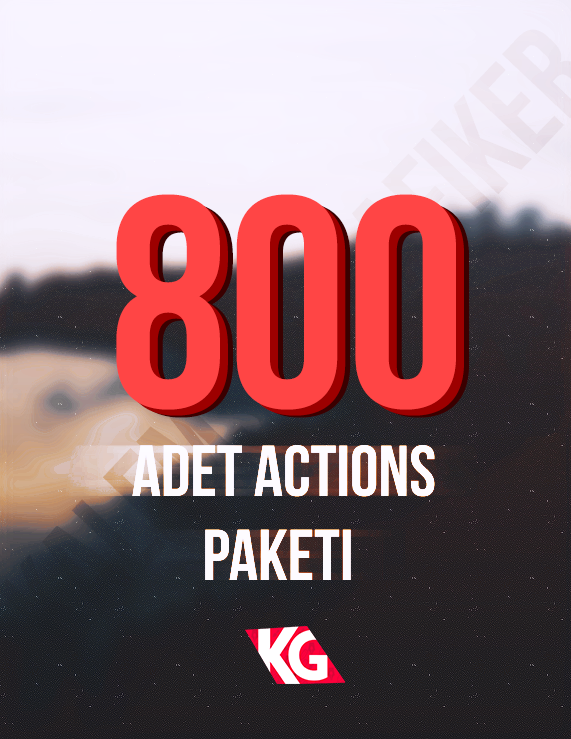 800 Adet Actions Efekt Paketi
