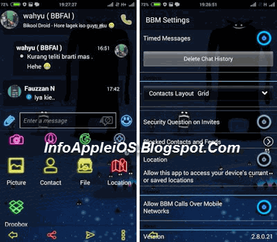 Android xda: BBM Mod Transparent APK (New And Complete 