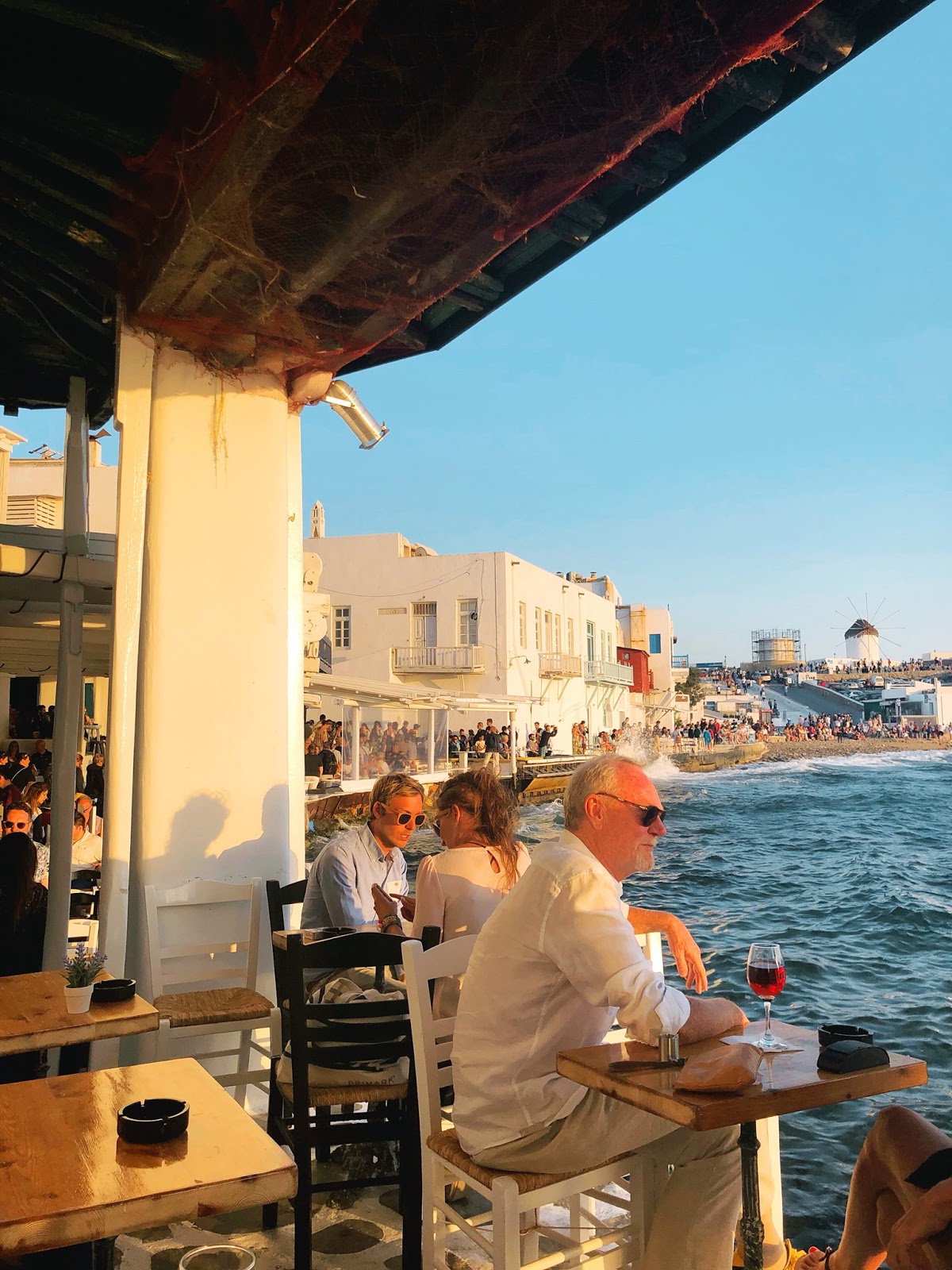 Restaurants and bars in Mykonos Greece