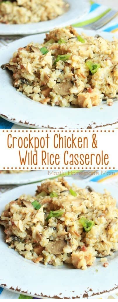 Crockpot Chicken & Wild Rice Casserole