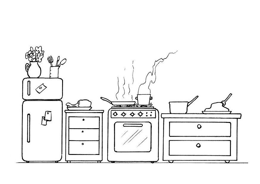 Dibujos Para Colorear Utensilios De Cocina