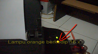 printer canon berkedip kedip lampu orange 16 kali