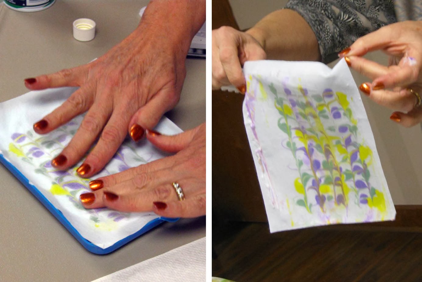 Choo Choo Quilters Fun with fabric inks