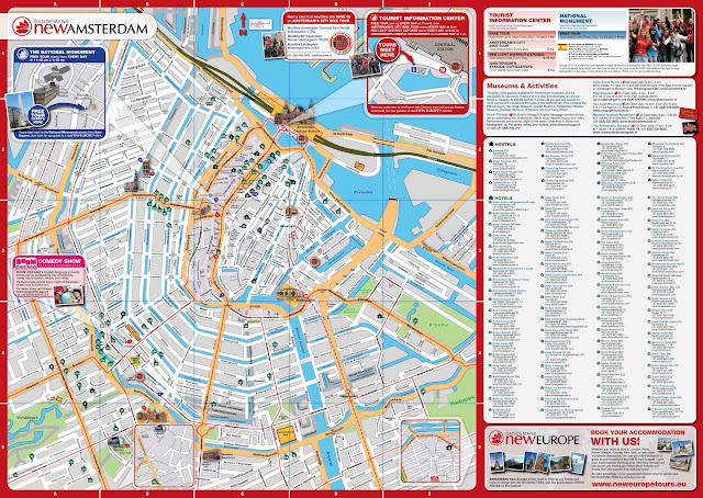 Mapa de Amsterdã