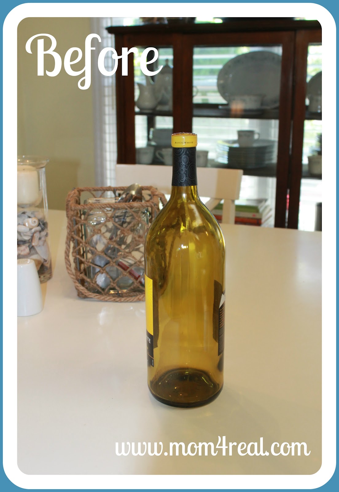 Chalkboard Painted Wine Bottle Vases Mom 4 Real