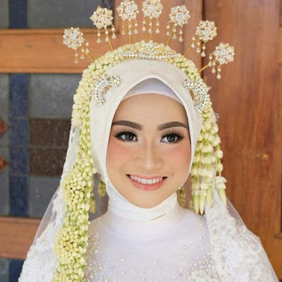 model hijab pengantin wajah bulat terbaru