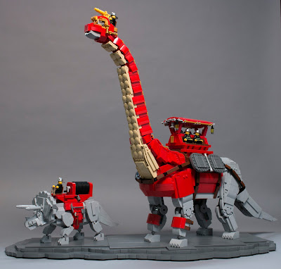 Building Dinotopia in Lego