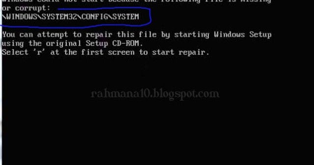 File corrupted virus. System32 corrupt.