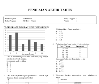 13+ Contoh latihan matematika peminatan soal ukk kls 10 kurtilas revisi information