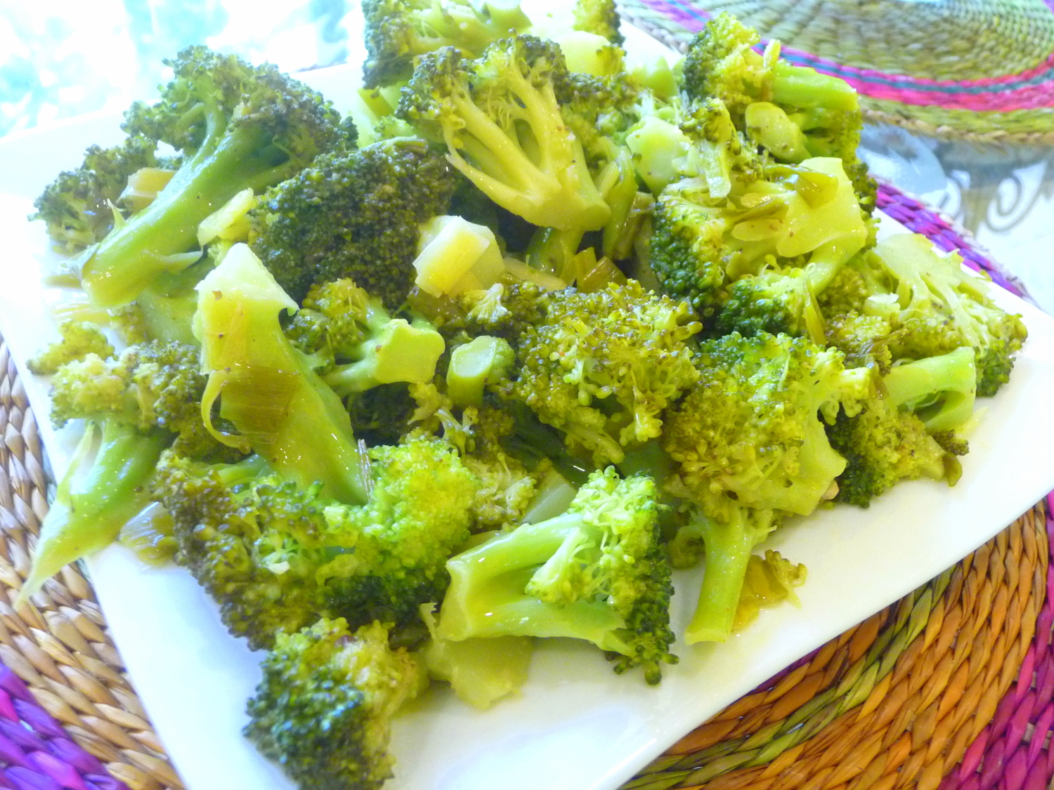 BROCCOLI BAKED WITH DIJON MUSTARD BUTTER