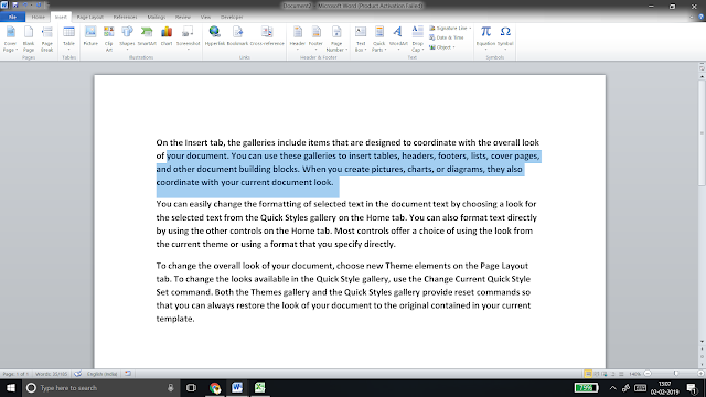 page down shortcut word page down shortcut word