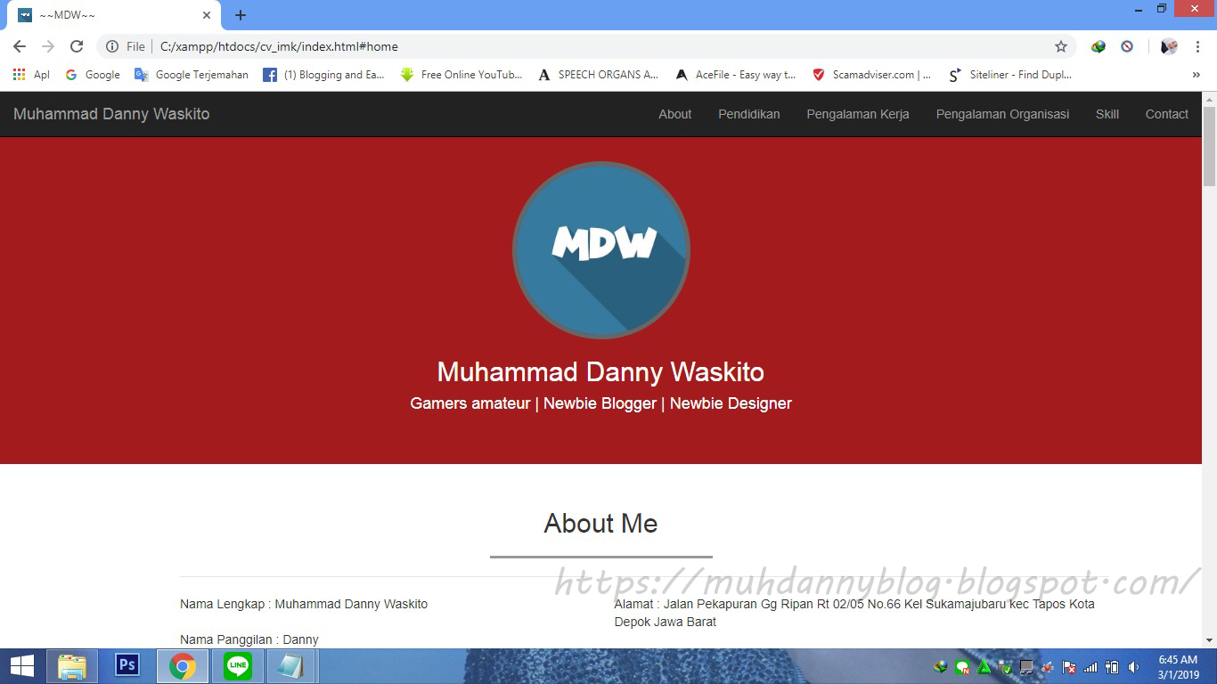 Source Code Curiculum Vitae Berbasis Web Menggunakan Framework