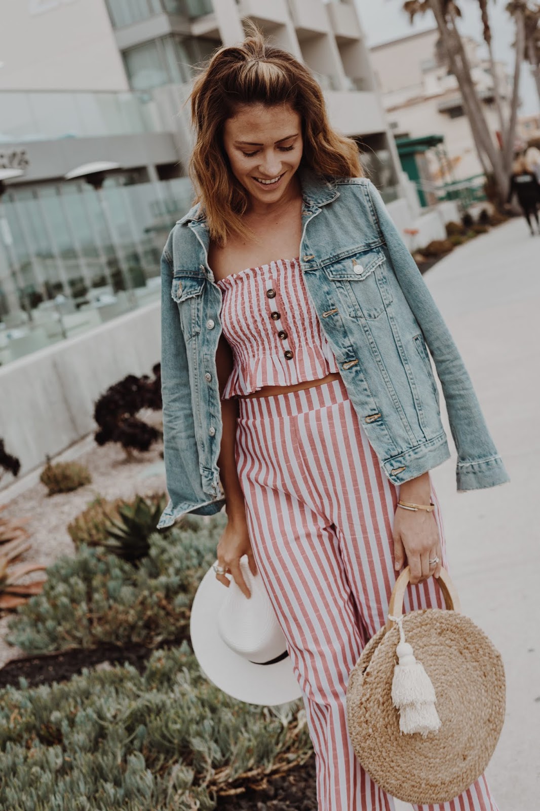 Striped Two Piece Set featured by popular Colorado fashion blogger, Leah Behr