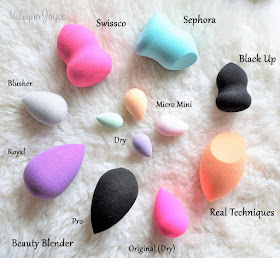 BeautyBlender Sephora Real Techniques Swissco Makeup Sponge Dupes Dry Wet Review