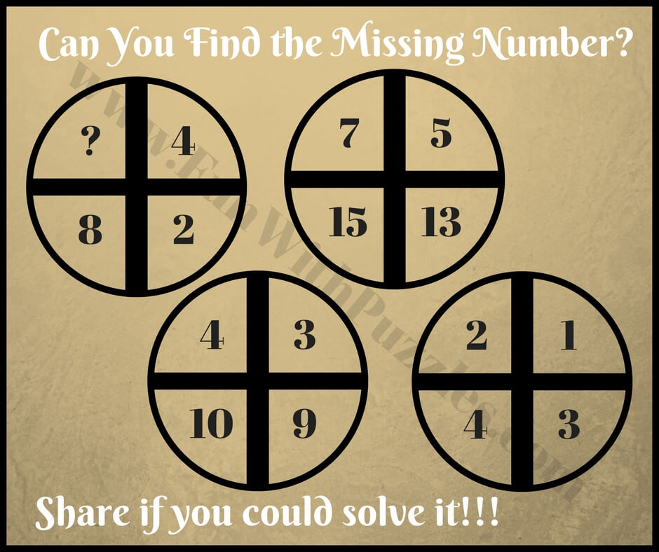 Number Puzzles: Circle Picture Maths Brain Teasers for Teens