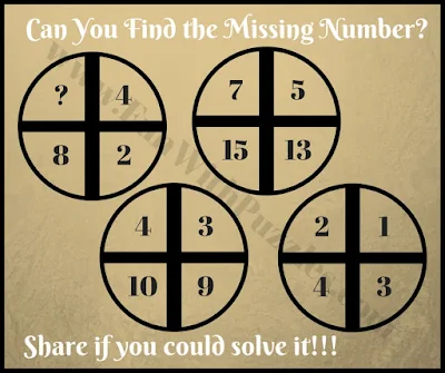 Tricky math cross circle riddle