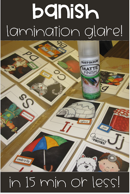 Banish Lamination Glare Quickly And Easily Growing Firsties