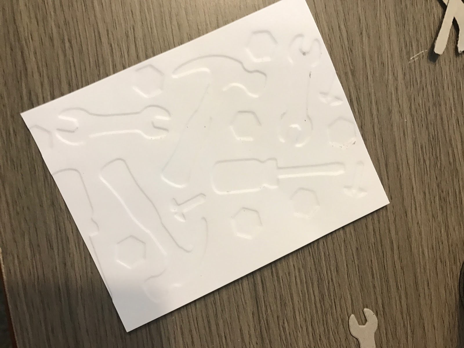 Ink Responsibly With Tan Custom Embossing Folder