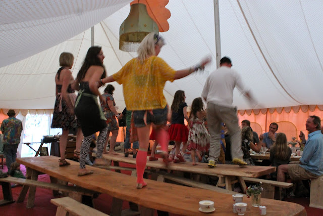  Dancing on the tables to 'Those were the days my friend"