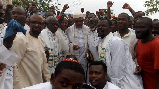 aa IPOB's Nnamdi Kanu insists the government must set a date for a referendum, says there will be no election in 'biafraland' if they fail to do so