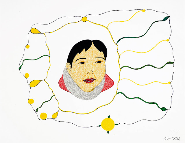 Annie Pootoogook, Composition (“Happy Woman”), 2003-2004 © Annie Pootoogook