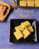 Besan coconut burfi recipe Besan coconut burfi recipe