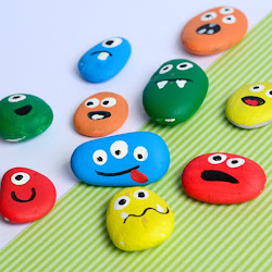 rock painting easy beginners monster rocks faces fun painted designs simple peasy owl
