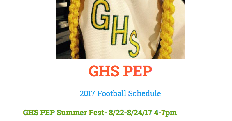 Grafton High School Music: GHS PEP! Summer and Fall Info