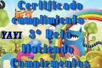 CERTIFICADO PARTICIPACION 3 RETOMANIA COMPLEMENTOS KIKA