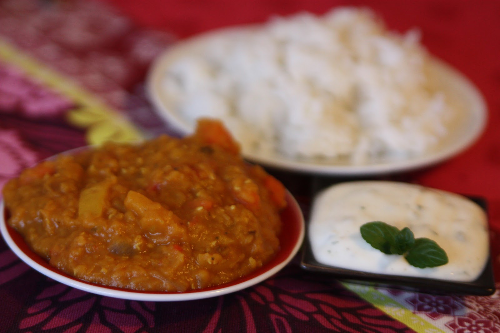 Arabisches Linsencurry mit Reis und Minzjoghurt – LeafyMag