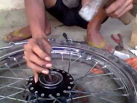 Cara Mudah Melepas dan Memasang Bearing atau Laher Motor Roda Depan
